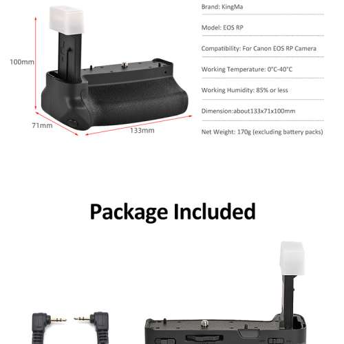 KINGMA Battery Grip For CANON EOS RP 專用電池手柄