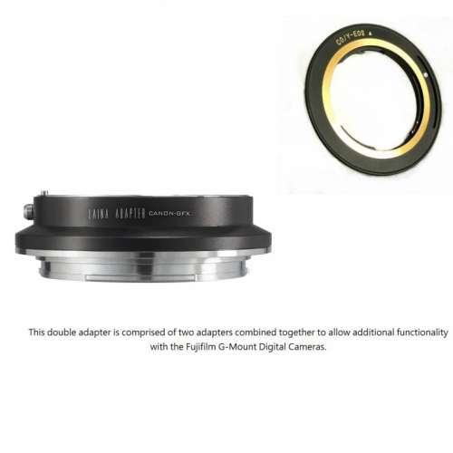 Laina Lens Mount Double Adapter For Contax / Yashica SLR Lens To Fujifilm GFX