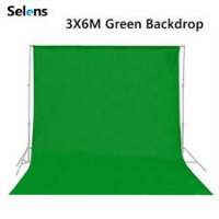 Selens 2.8 X 3M Background Support Stand with 3 X 6M Green Backdrop (影樓攝影...
