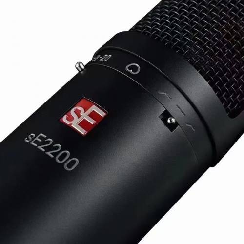 美国SE2200网络K歌大振膜专业录音电容麦克风话筒声套装配音直播