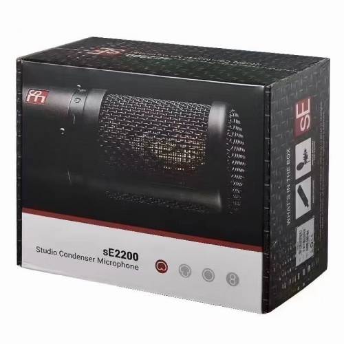 美国SE2200网络K歌大振膜专业录音电容麦克风话筒声套装配音直播