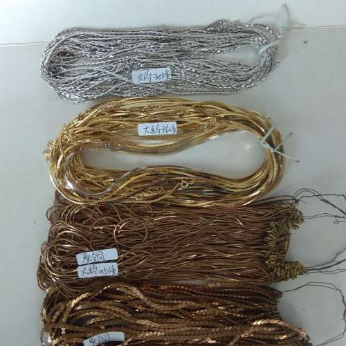 清貨銅頸鏈，約16寸，每手150元，四手共售380元。no.AR21.8.24