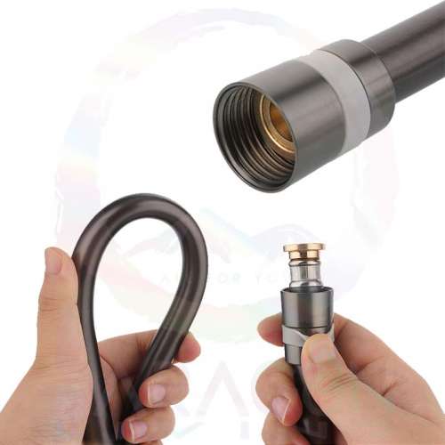 優質耐高壓滑面花灑喉 (黑鈦色 Black Titanium)