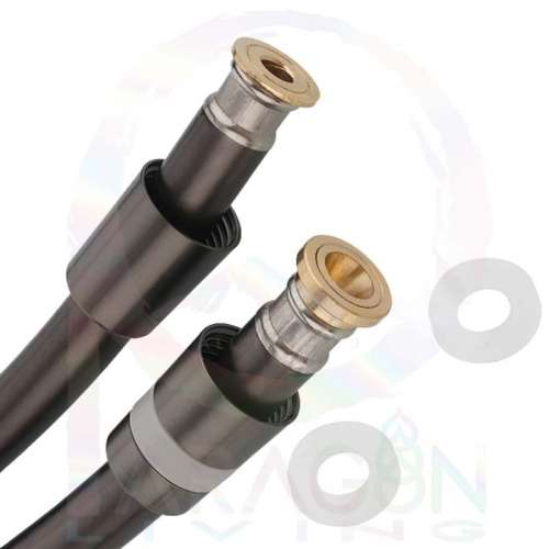 優質耐高壓滑面花灑喉 (黑鈦色 Black Titanium)