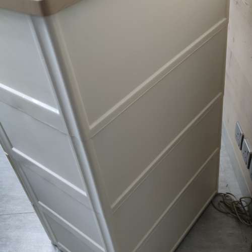 Japan Home EZ keep 4 drawer cabinet 日本城木板面膠櫃