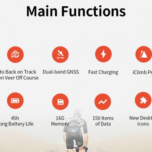 Igpsport IGS630S GPS Bike Computer , Free Igpsport M80 Out-front Bike Mount