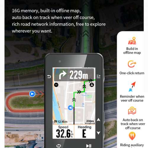 Igpsport IGS630S GPS Bike Computer , Free Igpsport M80 Out-front Bike Mount