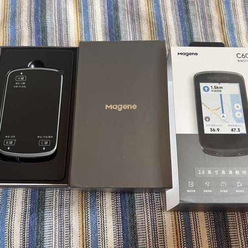 Magene C606 邁金 GPS 智能 彩屏 觸控 無綫單車碼錶 , 送 S1延伸座、黑色機套