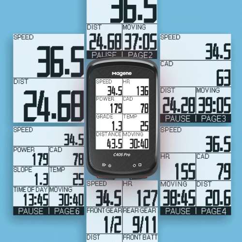 100% New Magene 邁金 C406pro GPS smart bike computer (English version)