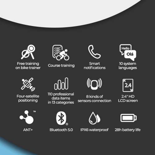 100% New Magene 邁金 C406pro GPS smart bike computer (English version)