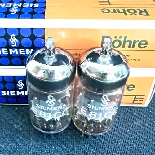 E81CC 12AT7 ECC81 Siemens西門子特別版三雲母細圓環1965年德國製造有盒