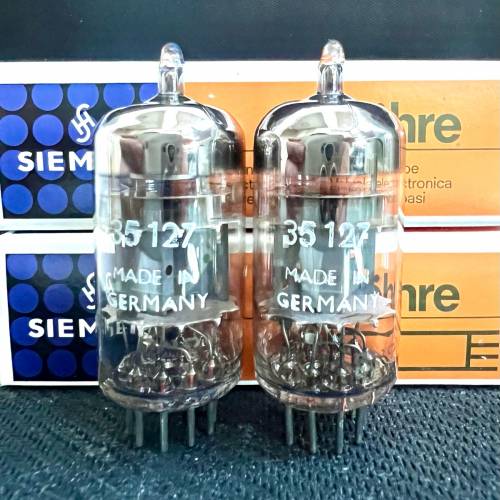 E81CC 12AT7 ECC81 Siemens西門子特別版三雲母細圓環1965年德國製造有盒