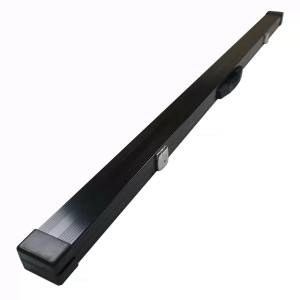 賣全新Snooker one piece cue alloy case鋁金屬盒有鎖黑色内長149cm 可放两支cue 超...