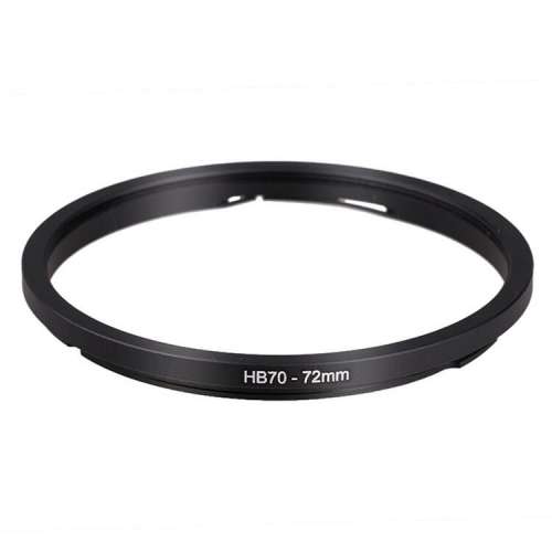 Step Up Filter Adapter Ring for Hasselblad Bayonet, Metal Filter (B70 - 72mm)