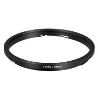 Step Up Filter Adapter Ring for Hasselblad Bayonet, Metal Filter (B70 - 72mm)