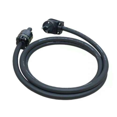 古河OFC無氧銅鍍銀發燒級電源線國標美標CD功放音響國標美標L型彎頭HIFI發燒電源線