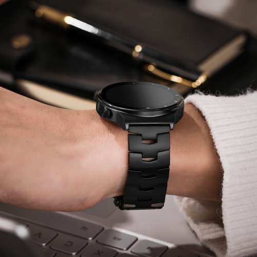 GARMIN/SAMSUNG/TICWATCH/HUAWEI  ( 18mm / 20mm / 22mm ) 黑、灰、鈦、銀色鈦合金...