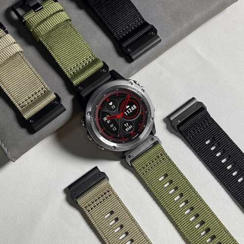 GARMIN 22 26mm 尼龍快拆錶帶