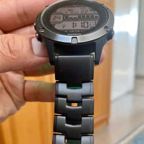 100%NEW GARMIN 22 26mm 黑、灰、鈦、銀色鈦合金快拆錶帶