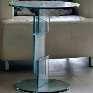 Italian Designer glass side table