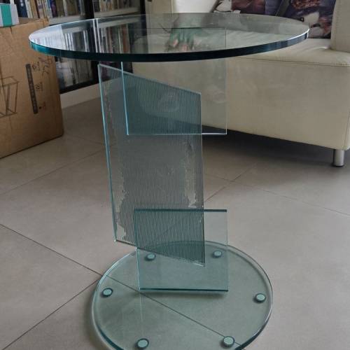 Italian Designer glass side table