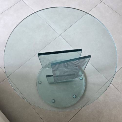 Italian Designer glass side table