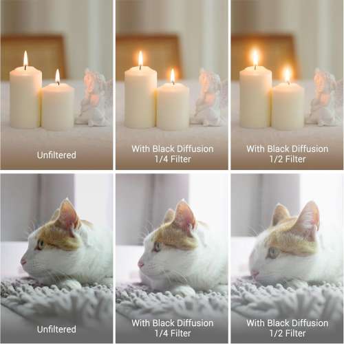 JJC F-BD82-2 Black Mist Diffusion Effect 1/2 Filter - 82mm 黑柔焦濾鏡