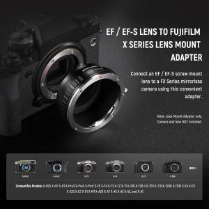 NEEWER Canon EOS (EF / EF-S) D/SLR Lens To FUJIFILM X Mount Adapter