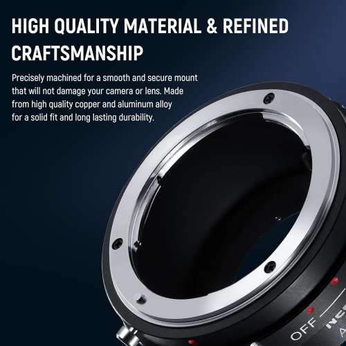 NEEWER Nikon G AIG Lens To FUJIFILM X Mount Adapter