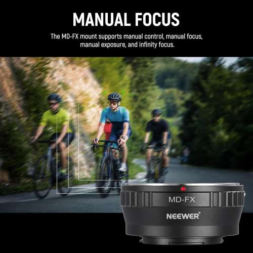NEEWER Minolta Rokkor (SR / MD / MC) SLR Lens To FUJIFILM X Mount Adapter