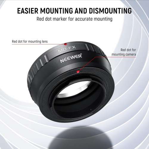NEEWER Minolta Rokkor (SR / MD / MC) SLR Lens To FUJIFILM X Mount Adapter