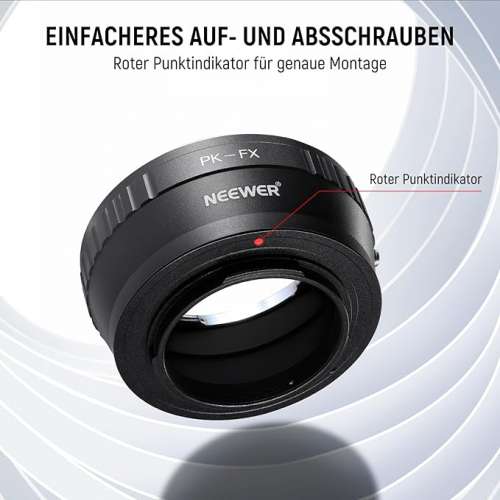 NEEWER Pentax K Mount (PK) SLR Lens To FUJIFILM X Mount Adapter
