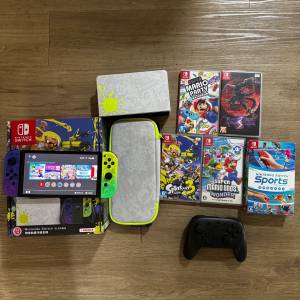 Switch Splatoon3 主機連game連配件
