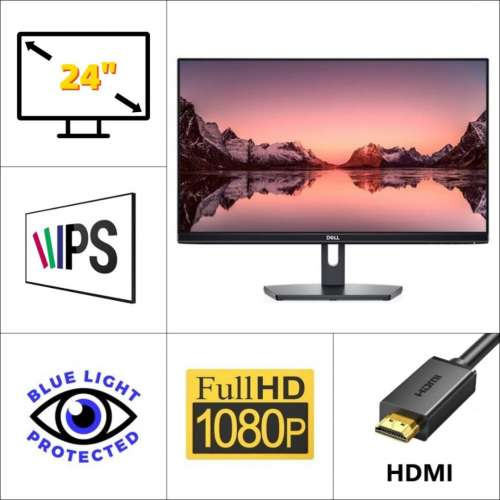 2部 24" DELL SE2419｜👀 FHD 60Hz【👍🏼 無邊框】✨ 1個月保養｜⚠ 全實物圖