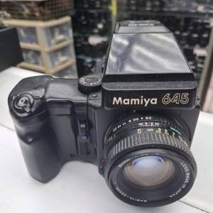 MAMIYA M645 SUPER +AE PRISM FINDER + 80MM F2.8