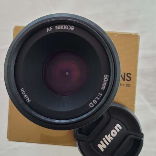 Nikkor 50mm 1.8D lens 有單有盒98％new