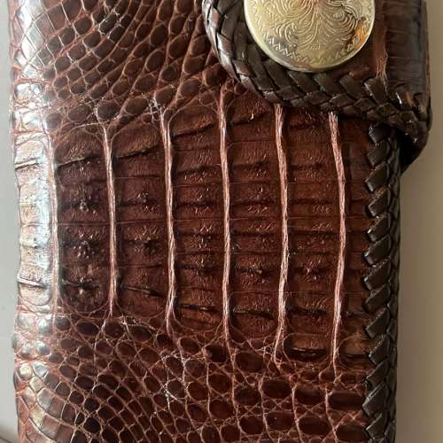 日本鱷魚皮銀包  Genuine Crocodile Wallet
