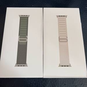 100%原裝全新蘋果49mm（星光色同 綠色）登峰手環 （未開封）S碼. 益用 家
