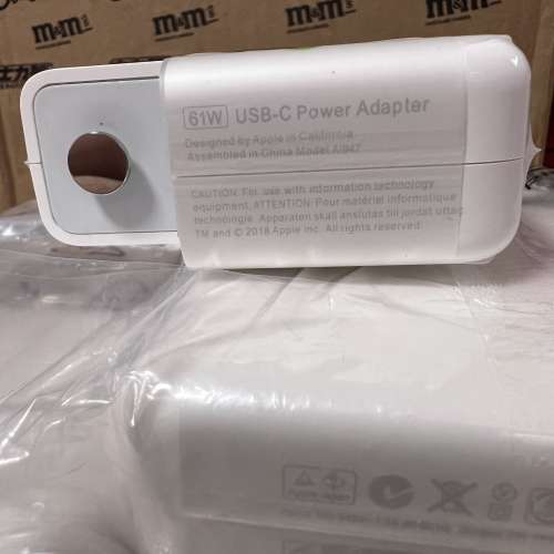 100%原裝全新蘋果61w  USB-C Adapter Charger A1947火牛250$益用家