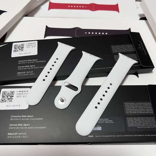 100%全新原装Original Apple watch 41 mm 橙粉配粉紅色Nike運動錶帶末開封 (38/40/...