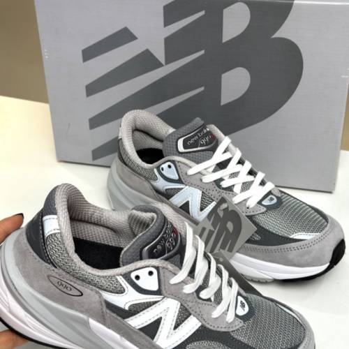 全新New Balance 990 V6 潮流復古 低幫休閒跑步鞋 男款 灰色