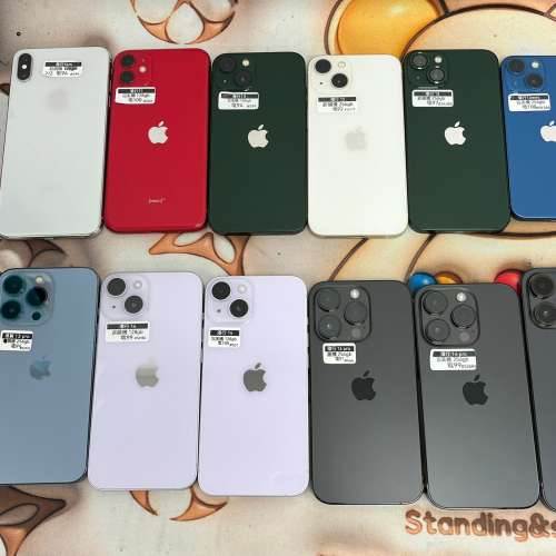 (荃灣實體店，超多高品質港行iphone機）Apple Iphone Xsm/11/13/13mini/13pro /14/...