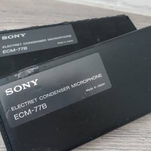 Sony ECM-77B condenser microphone 錄音咪 兩支