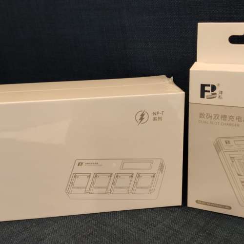 2電-雙叉 FB-NP-F750-J (4400mAh) 及 FB-DC-NP-F970(QC) DBL dual charger 中國攝影...