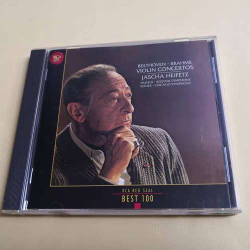 BEETHOVEN BRAHMS VIOLIN CONCERTOS / HEIFETZ 日本版