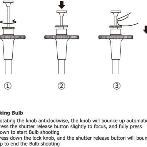 JJC Mechanical Shutter Release Cable with Bulb-Lock (機械快門線)