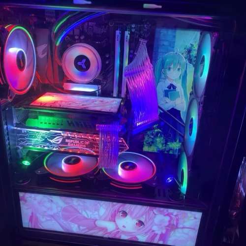 第 10代 Intel® Core™ i9 處理器 台式水冷RGB電競電腦主機 ，高配16G 記憶體，電...