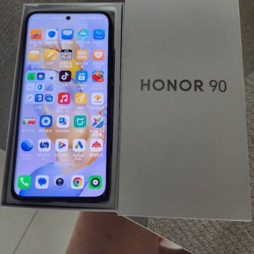 99%新HONOR 90 香港星鑽銀色行貨12＋512GB雙卡5g手機.