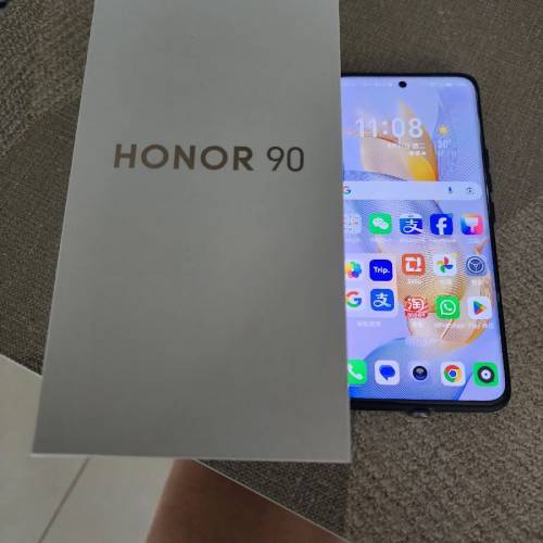 99%新HONOR 90 香港星鑽銀色行貨12＋512GB雙卡5g手機.