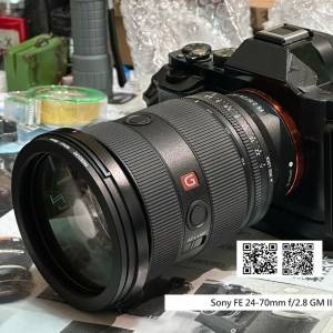 Repair Cost Checking For Sony FE 24-70mm f/2.8 GM II Lens Crash 抹鏡、光圈維修...